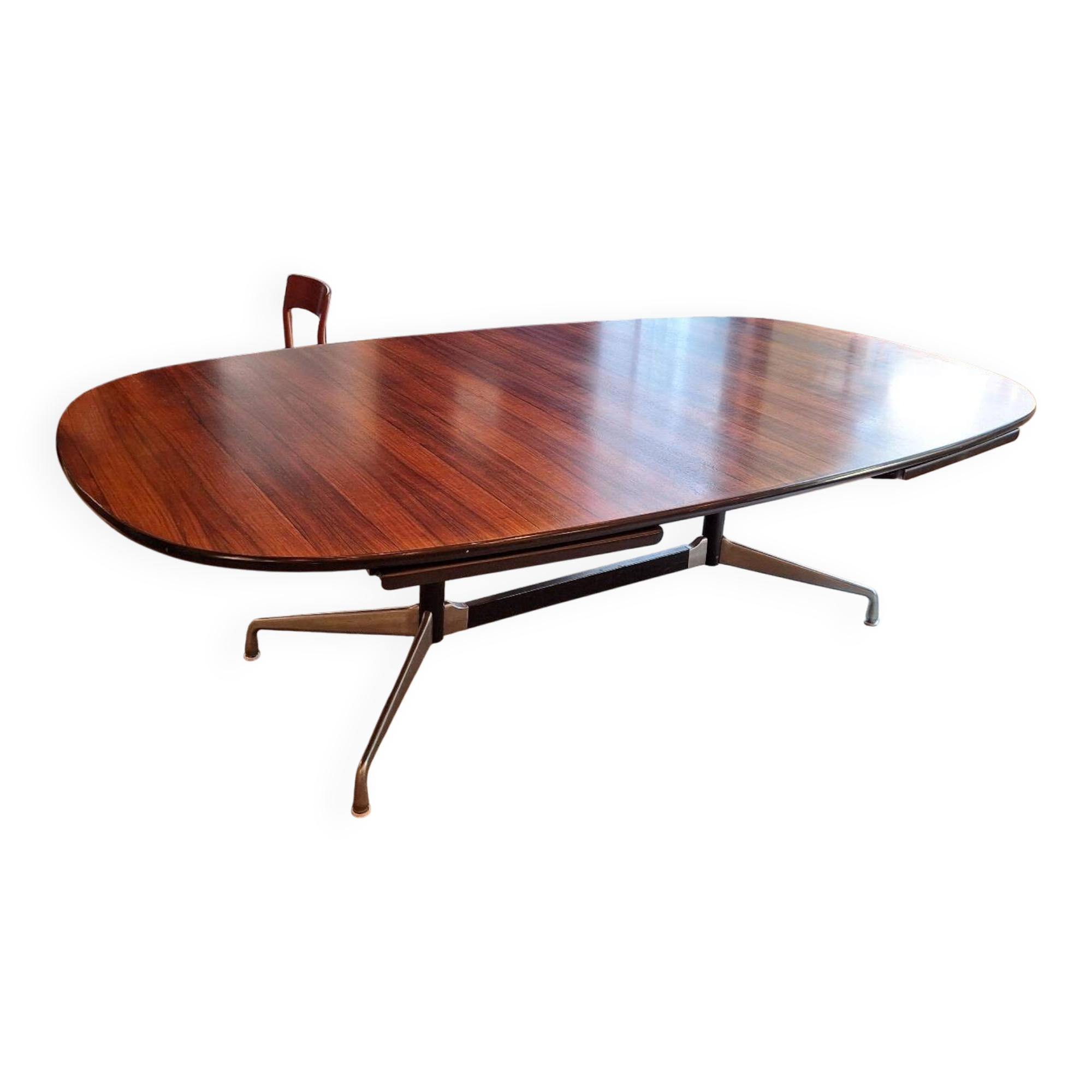 Table (desk) segment in Rosewood by Charles and Ray Eames