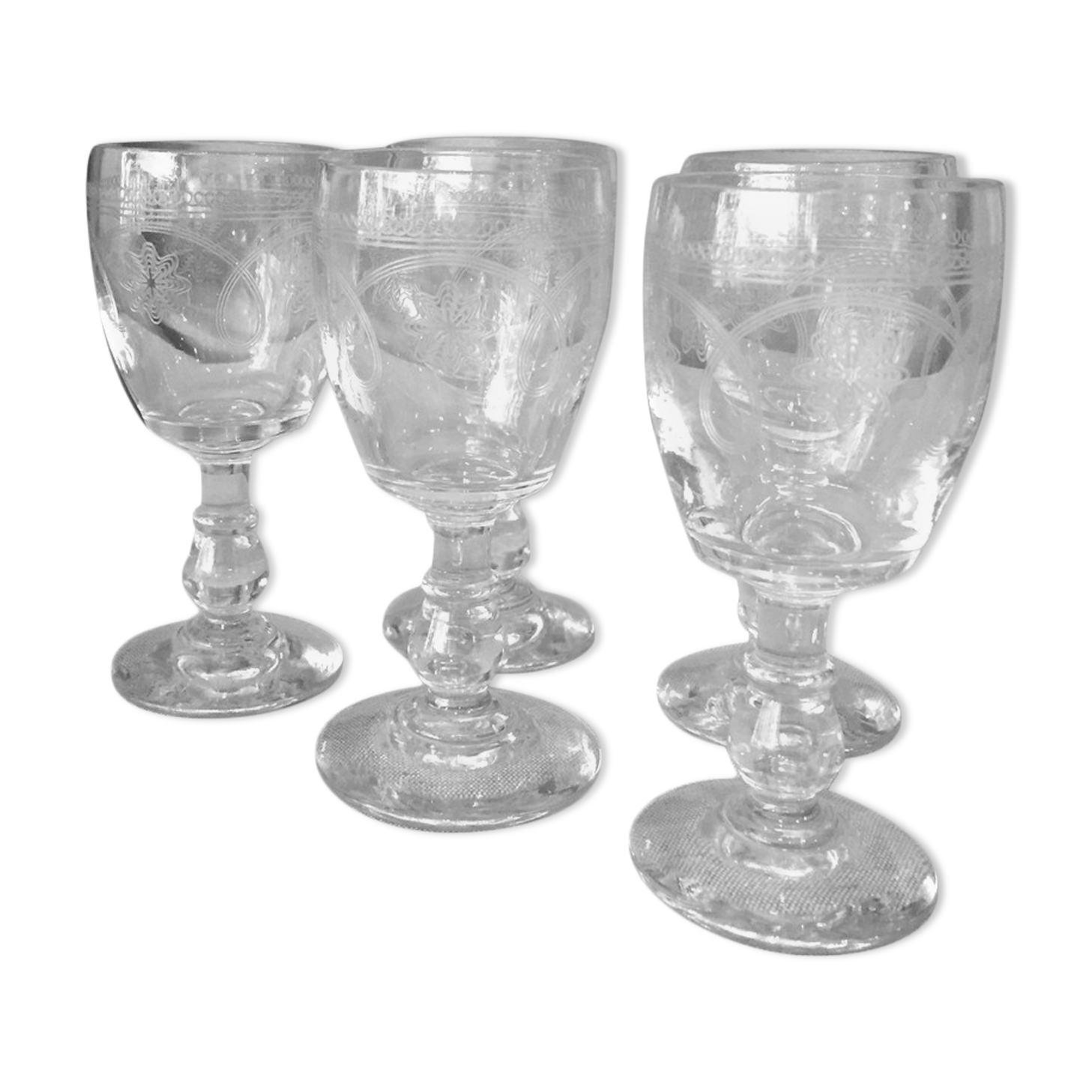 Suite of 5 walking glasses for digestive