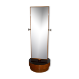 1930s Large Antique Floor Hinged Mirror by Halabala for UP Zavody