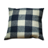 Wool checkered upcycled cushion cover