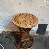 Wicker tam-tam style stool