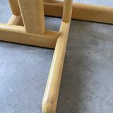 80s round beech table