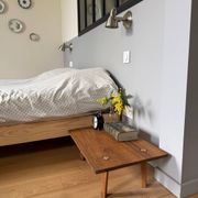 Wooden bedside table