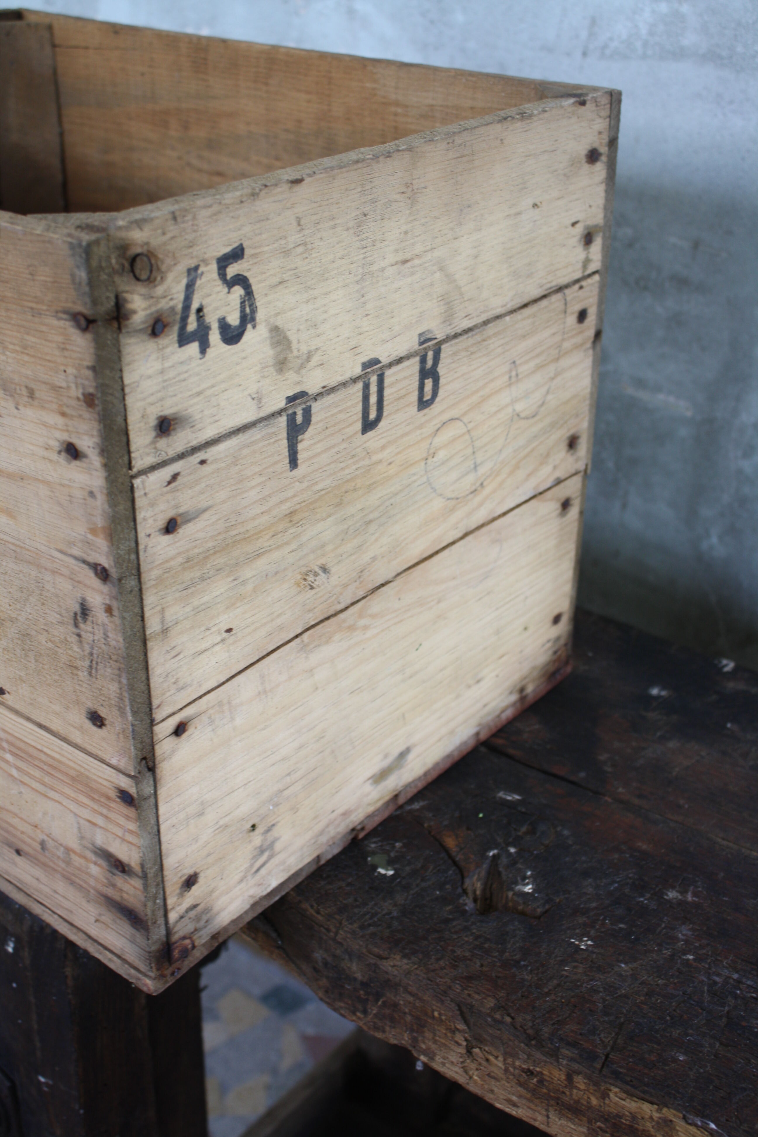 Pernod Fils wooden crate