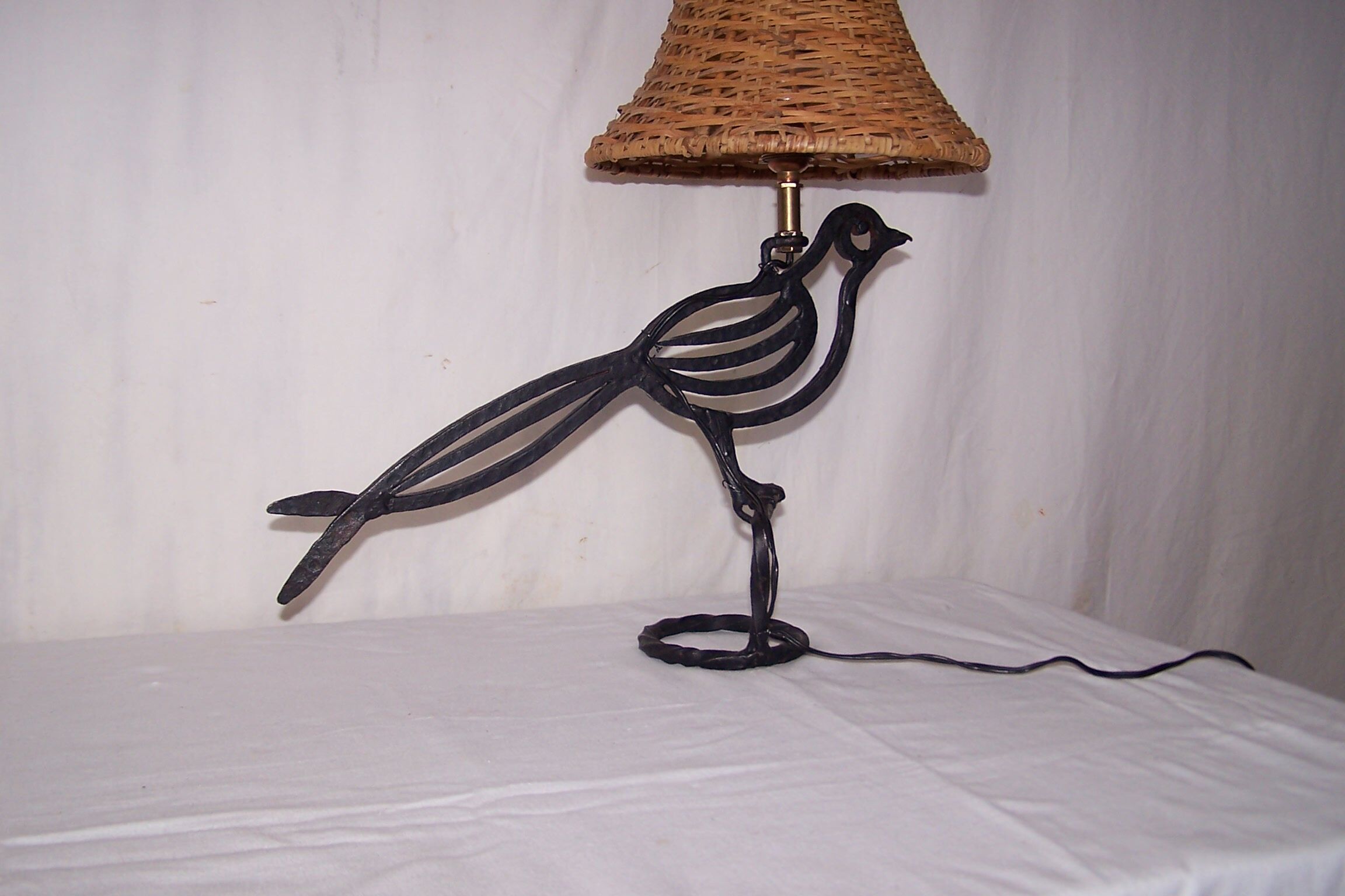 Lampe zoomorphe oiseau des années 50