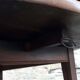 Table de ferme ovale en bois fruitiers