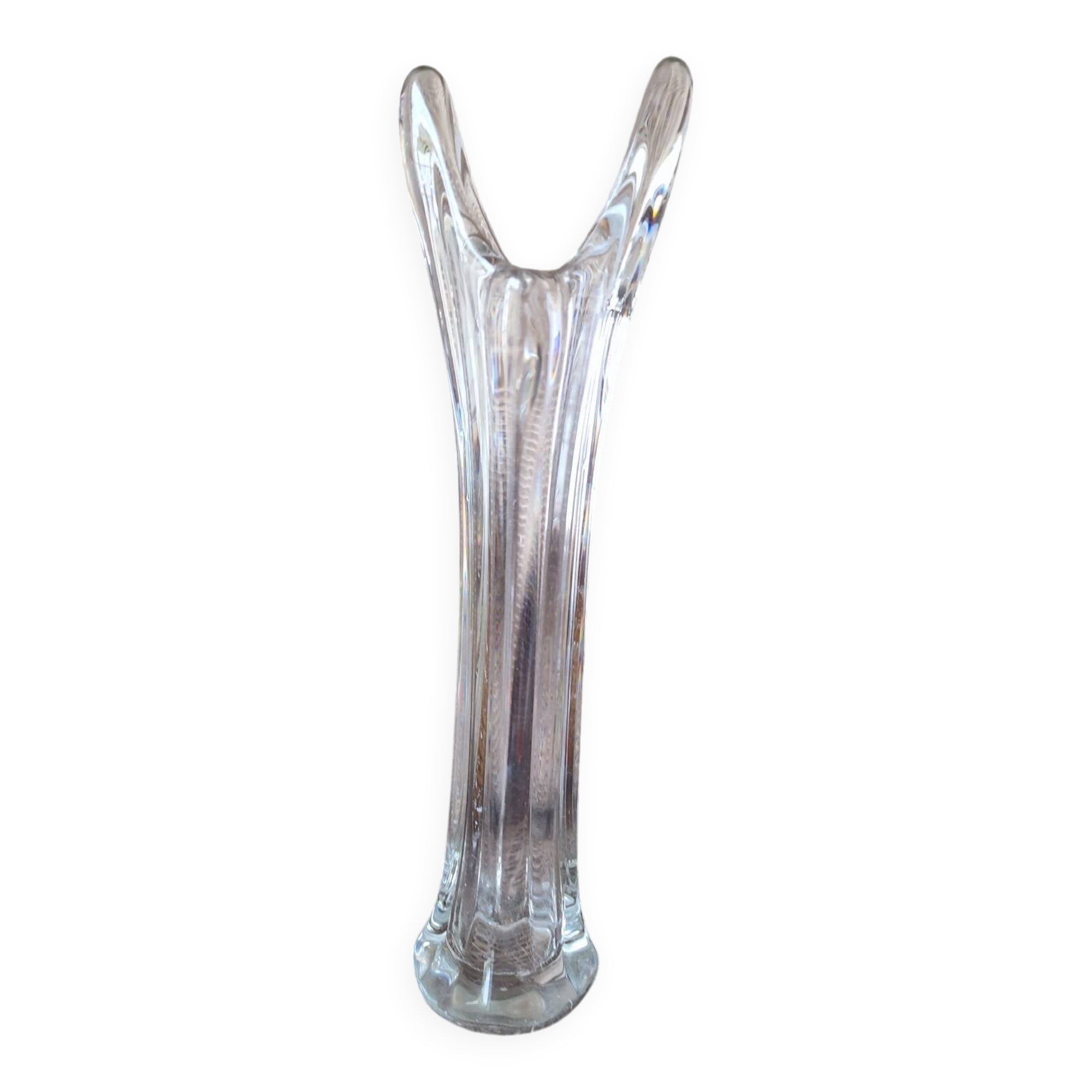 Vase soliflore en cristal transparent