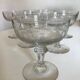 set of 8 neo classic engraved half crystal champagne glasses 1900
