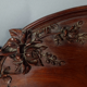 Old wooden tray carved with birds, butterflies and flowers China around 1900. SB