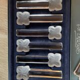 8 crystal knife holders from Arques JG Durand