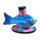 Candle holder vintage fish art from Mexico