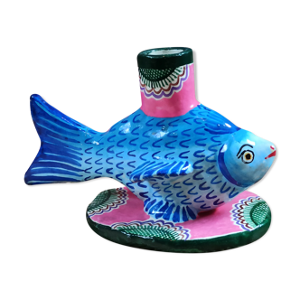 Bougeoir poisson vintage art du Mexique