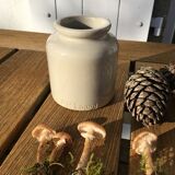 Beige sandstone mustard pot