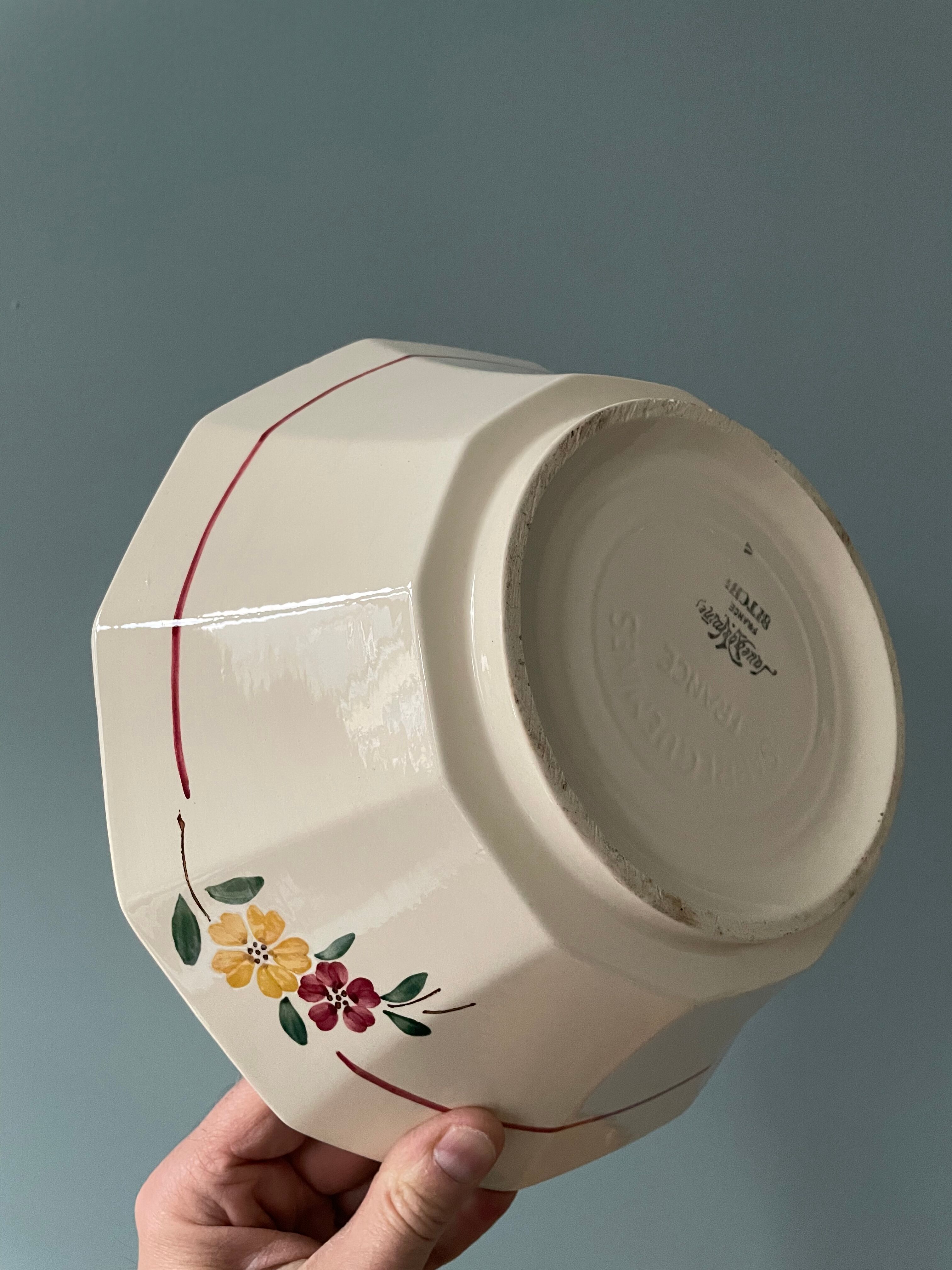 Salad bowl Sarreguemines France, Bitche model