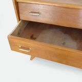 Scandinavian chest of drawers with 4 drawers from the 50s and 60s 84x85x47