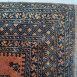 Afghan Carpet "Gül" Vintage – Wool – Exceptional Patina 205x132cm