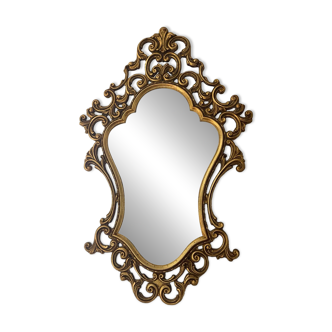 Vintage gilded mirror, registered model, Baroque style