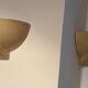 Art Deco wall lights in patinated plaster, France, 1925, set of 3