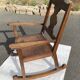 Antique rocking chair in solid oak - beautiful patina - traditional craftsmanship