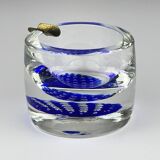 Blue Murano glass ashtray, Italy, 1970s