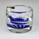 Blue Murano glass ashtray, Italy, 1970s