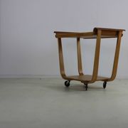 Fifties design plywood serving trolley by Cees Braakman for Pastoe