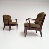 Re-upholstered Swedish arm chair bij Engens Mobelfabrik, 1970s