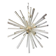 Transparent Clear Murano Style Glass Triedo Sputnik Chandelier