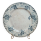 Old plate Terre de Fer Hb & Cie Choisy-le-Roi model Floreal 32 cm