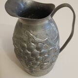 Pewter pitcher signed Laveur