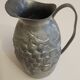 Pewter pitcher signed Laveur