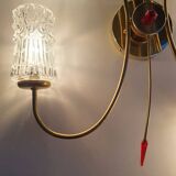 Large vintage gold four-light wall sconce