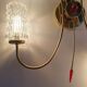 Large vintage gold four-light wall sconce