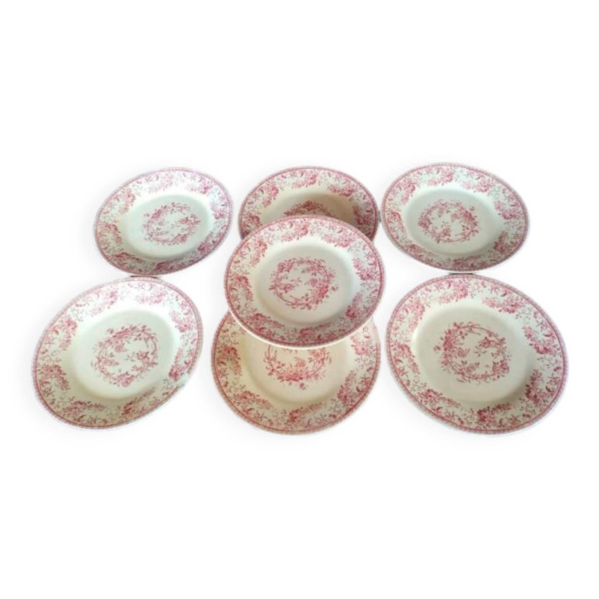 7 assiettes Gien