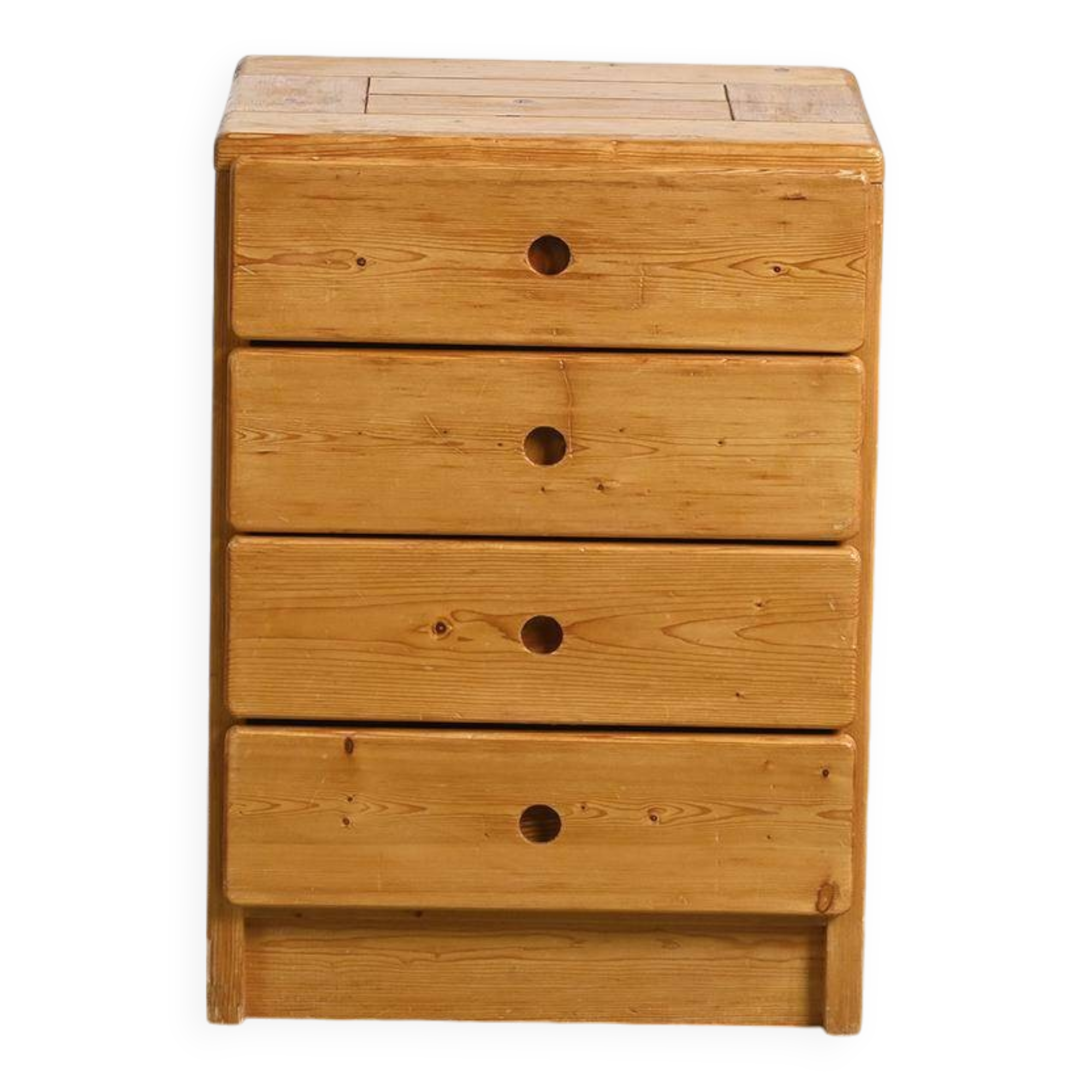 Pine chest of drawers, Les Arcs 1800, France