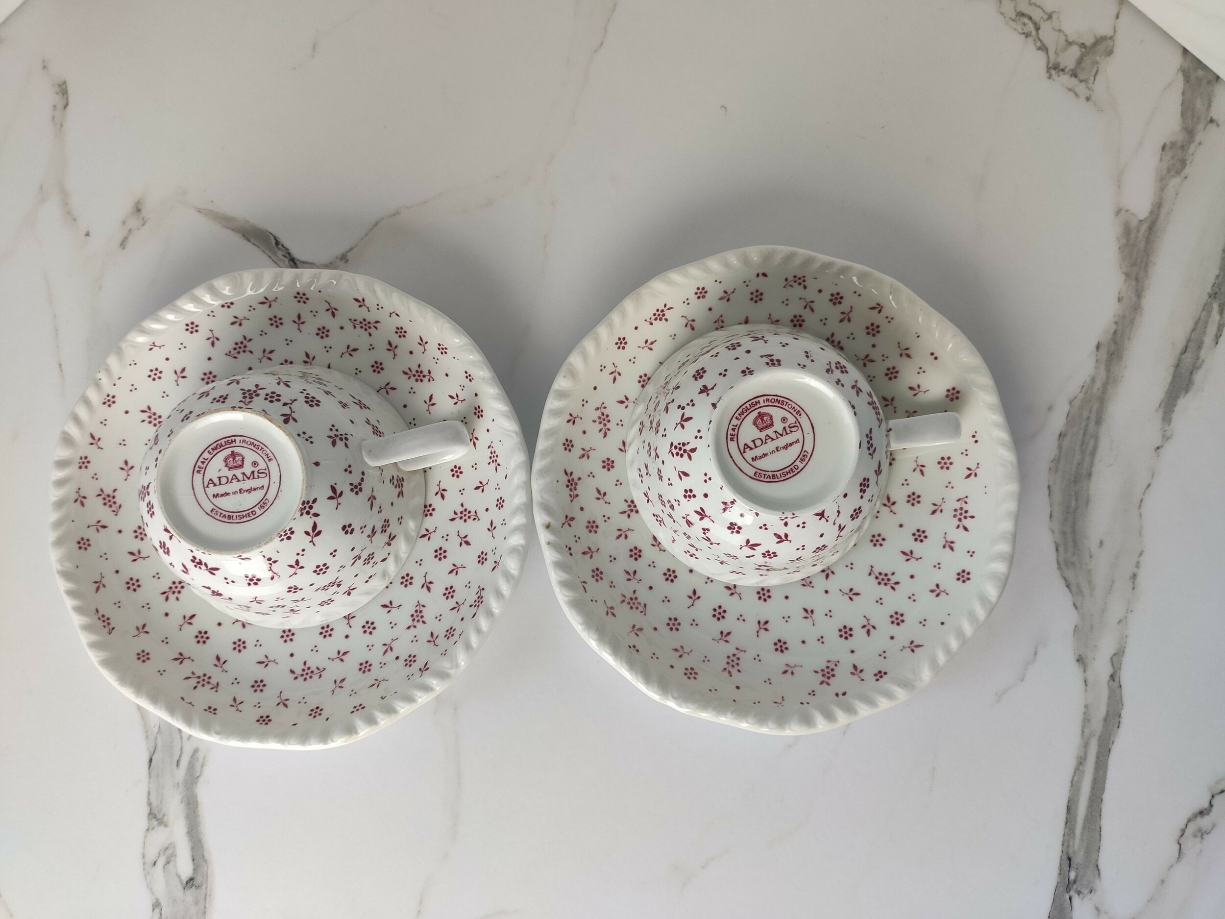 2 ceramic tea cups Adams England