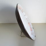 Flat round dish sandstone from niderviller vintage mesh model