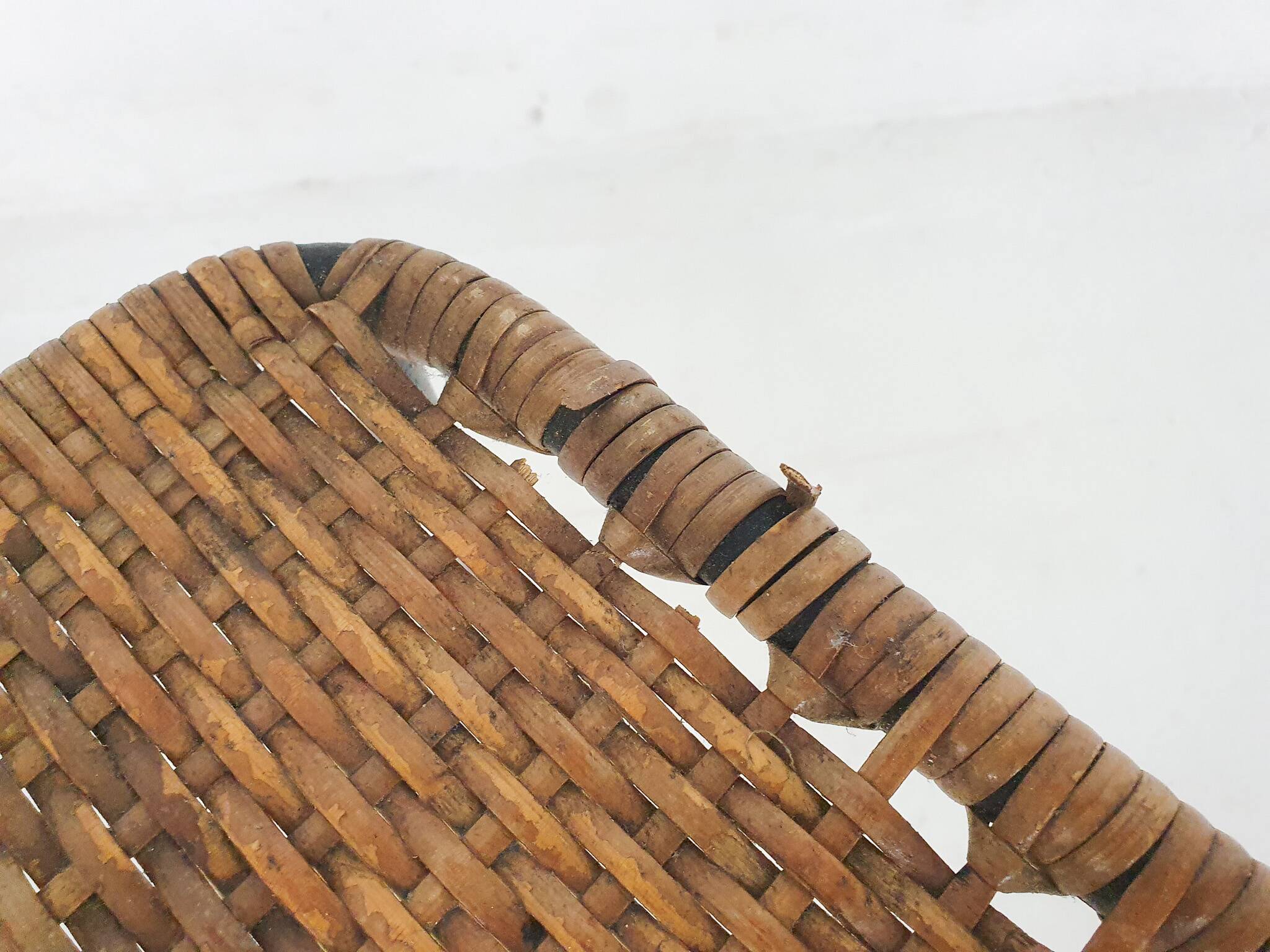 Rattan coffee table attrb. to Carl Aubock, Austria 1960's
