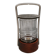Very beautiful Trip/Trap oil lamp/lantern in teak, glass and stainless stee