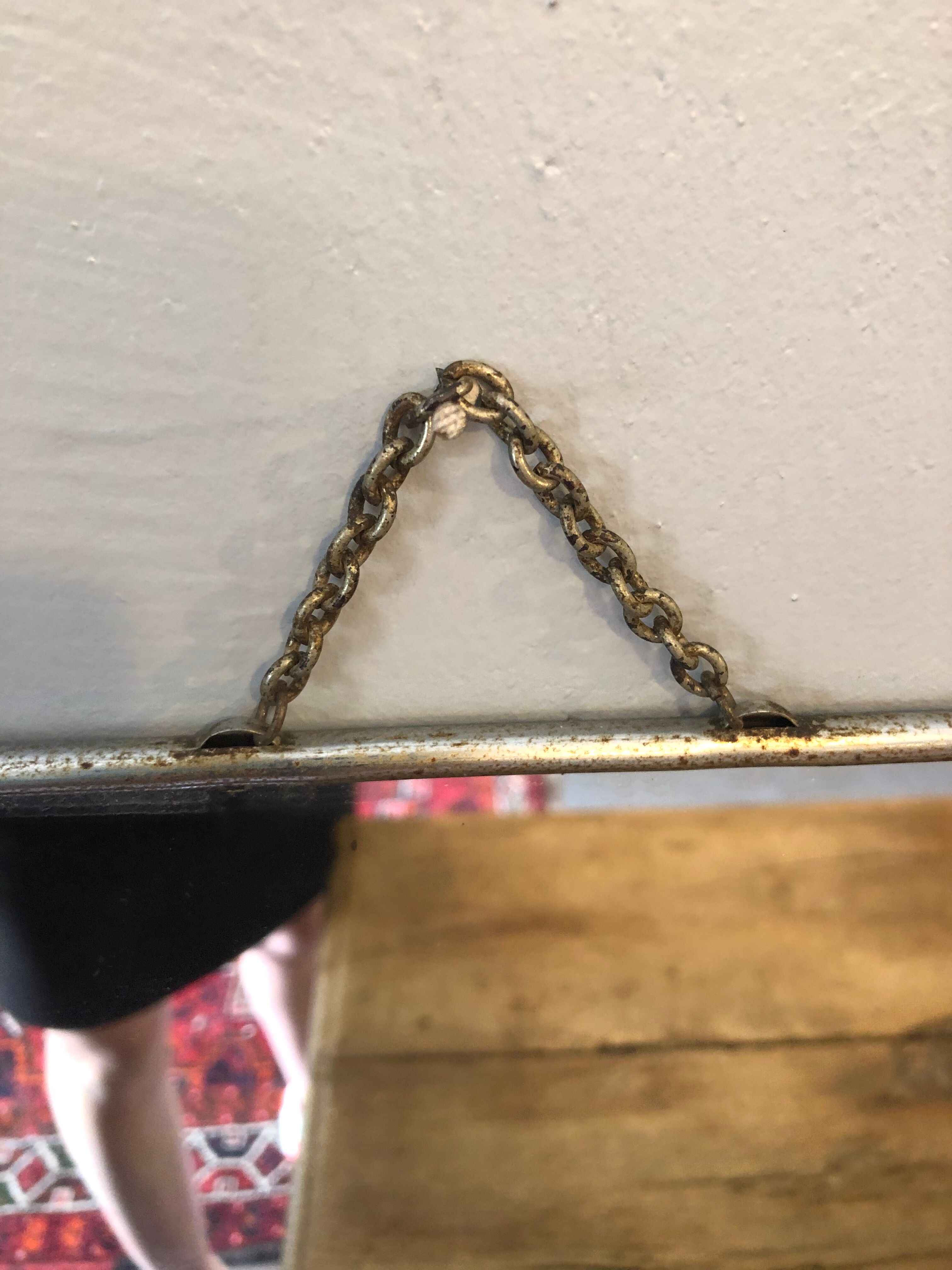 Set of 3 old barber mirrors