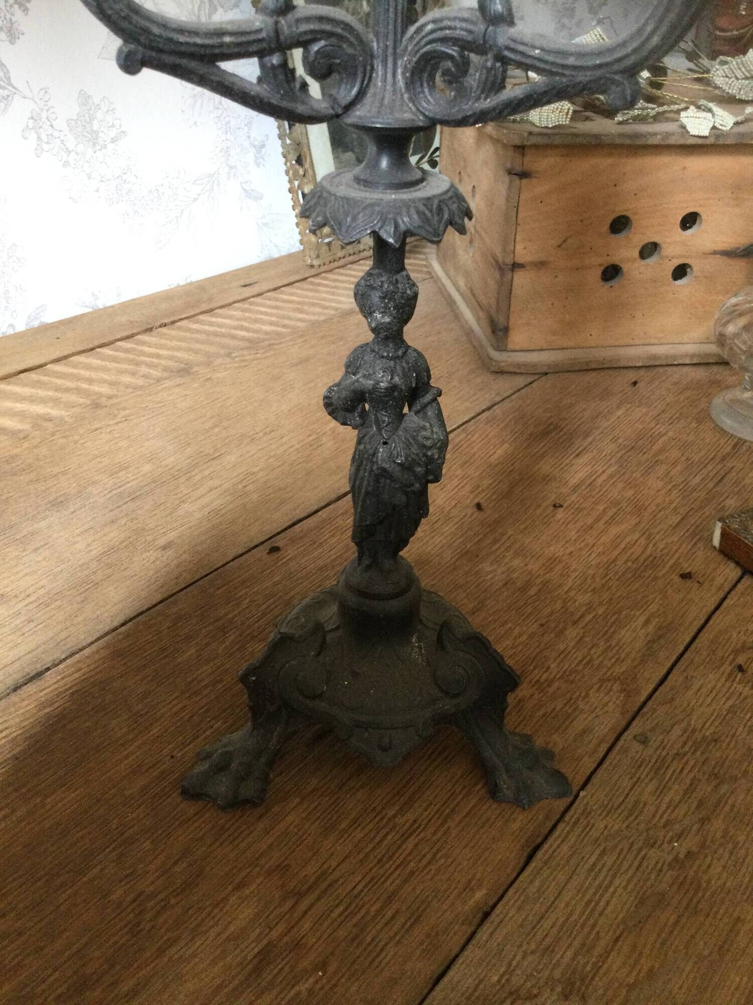 Pair of antique candlesticks