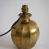 Faceted brass ball lamp base, 1940s