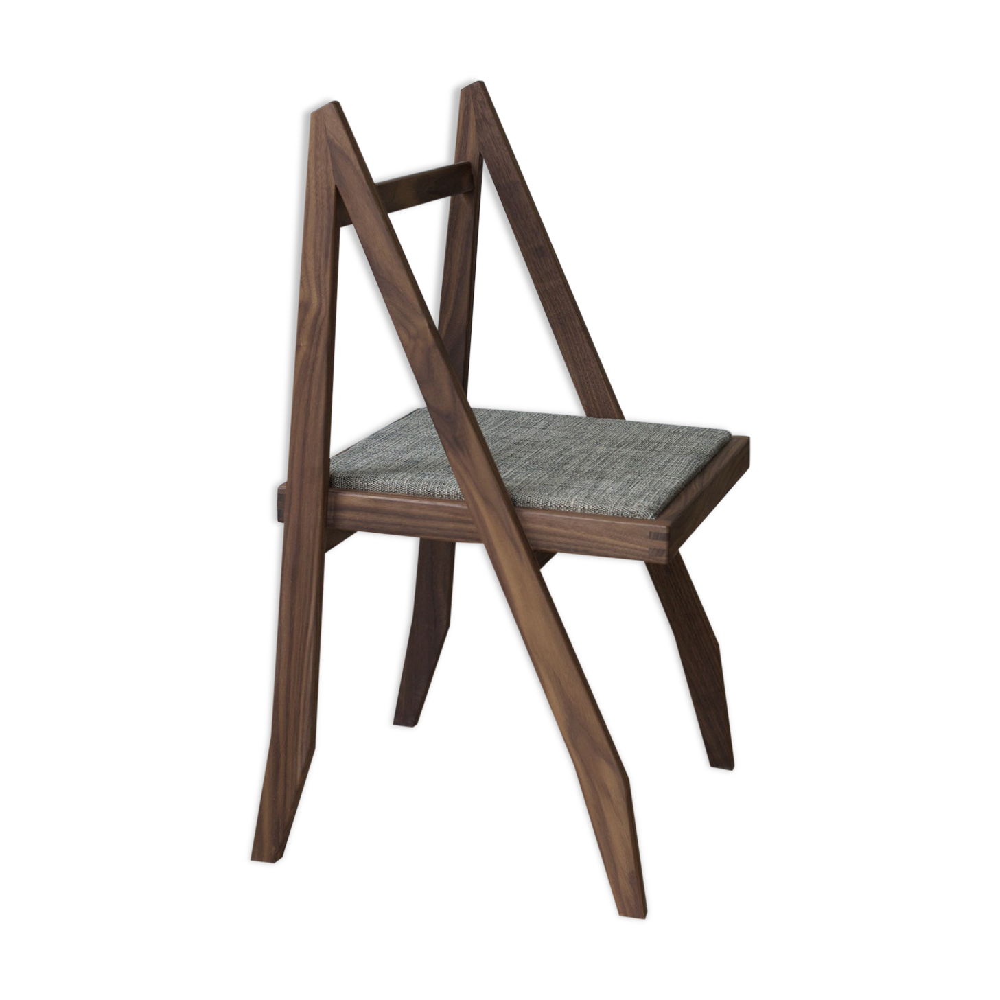 Walnut chair designed by Martin Gillis Studio