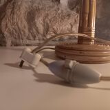 Rattan lamp by Louis Sognot