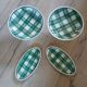 Set of antique Scottish tile dishes