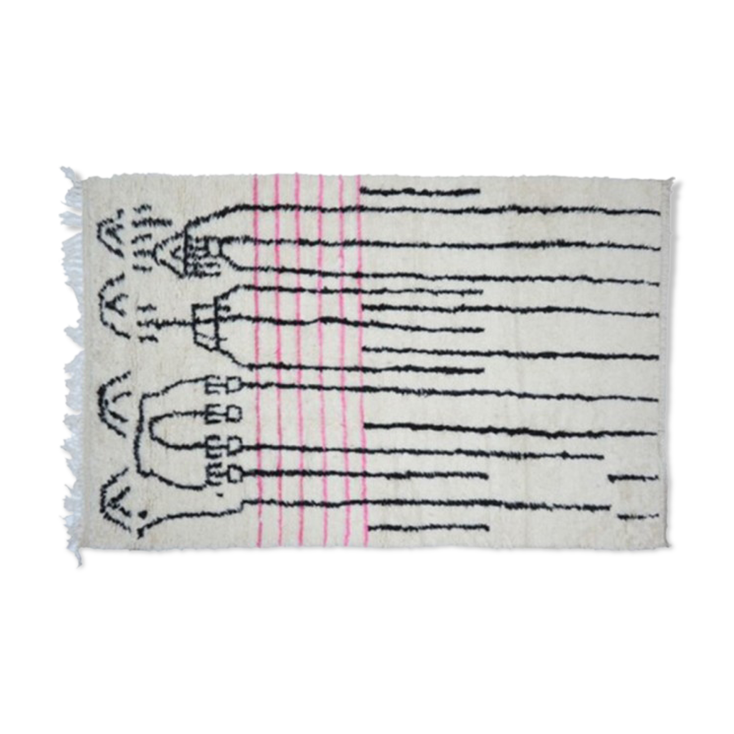 Colorful Berber carpet 245x138cm