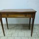 Extendable console table in cherry wood.