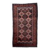 Tapis Baluuch Antique – Laine Tribal – Poil Usé Patiné – 102 x 181 cm