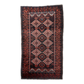Tapis Baluuch Antique – Laine Tribal – Poil Usé Patiné – 102 x 181 cm