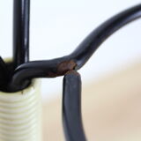 Tripod plant metal black, folding door